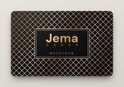 Monogram Gold Edition custom NFC business card — Retail collection