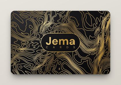 Gold Contour custom NFC business card — Retail collection